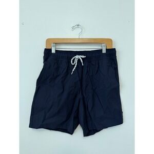 True Classic Men's Swim Trunks with Liner – Navy Blue – Size Medium